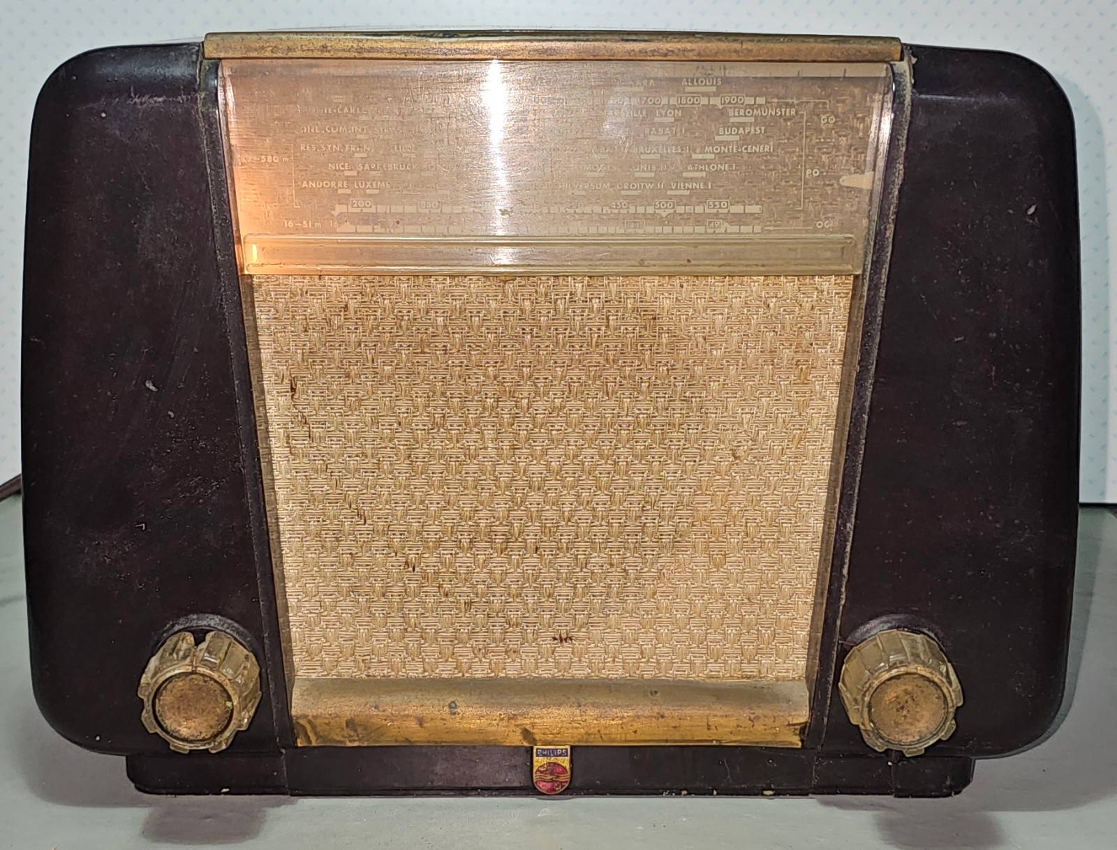 Philips Vintage Vintage Valve Radio Mod. BF 201  1950s.