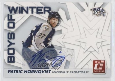 2010-11 Donruss Boys of Winter Auto 20/25 Patric Hornqvist #7 Auto 0u8p