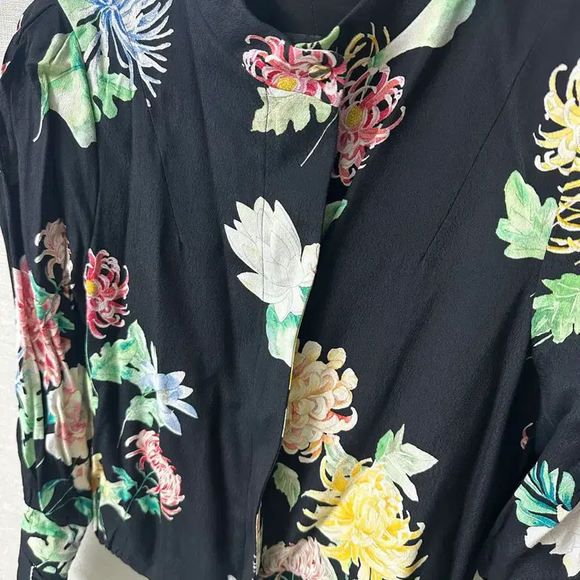 Zara Basic Floral Pattern Jacket, XS - image 4