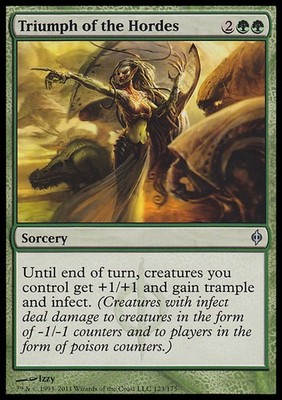 MTG TRIUMPH OF THE HORDES ITALIAN FOIL EXC - TRIONFO DELL'ORDA - NPH - IT