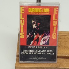 Sealed New Elvis Presley Burning Love Hits From His Movies Vol. 2 Cassette Tape