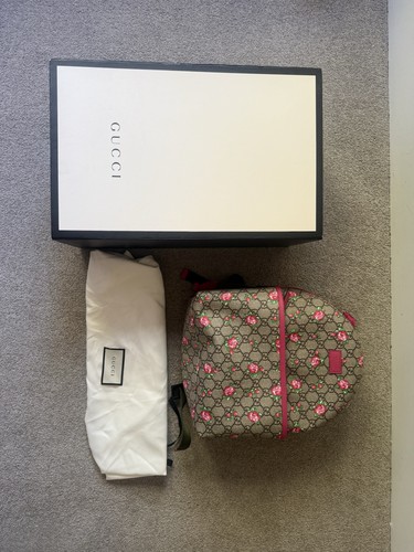 Gucci Children’s Rose Backpack GG Supreme