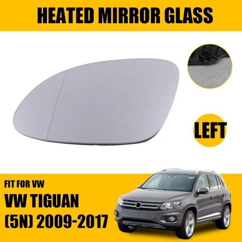 For Volkswagen Tiguan 2009-2017 Driver Side Heated Mirror Glass w/ Backing Plate