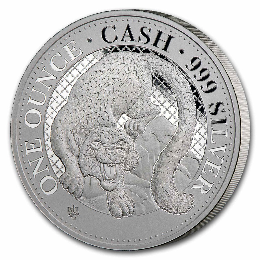 2024 St. Helena 1 oz Silver £1 Cash Series: Snow Leopard | eBay