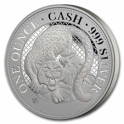 2024 St. Helena 1 oz Silver £1 Cash Series: Snow Leopard | eBay