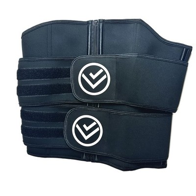 NWT Unisex Waist Trainer Sweat Bands for Stomach Shapewear Tool Black Size L