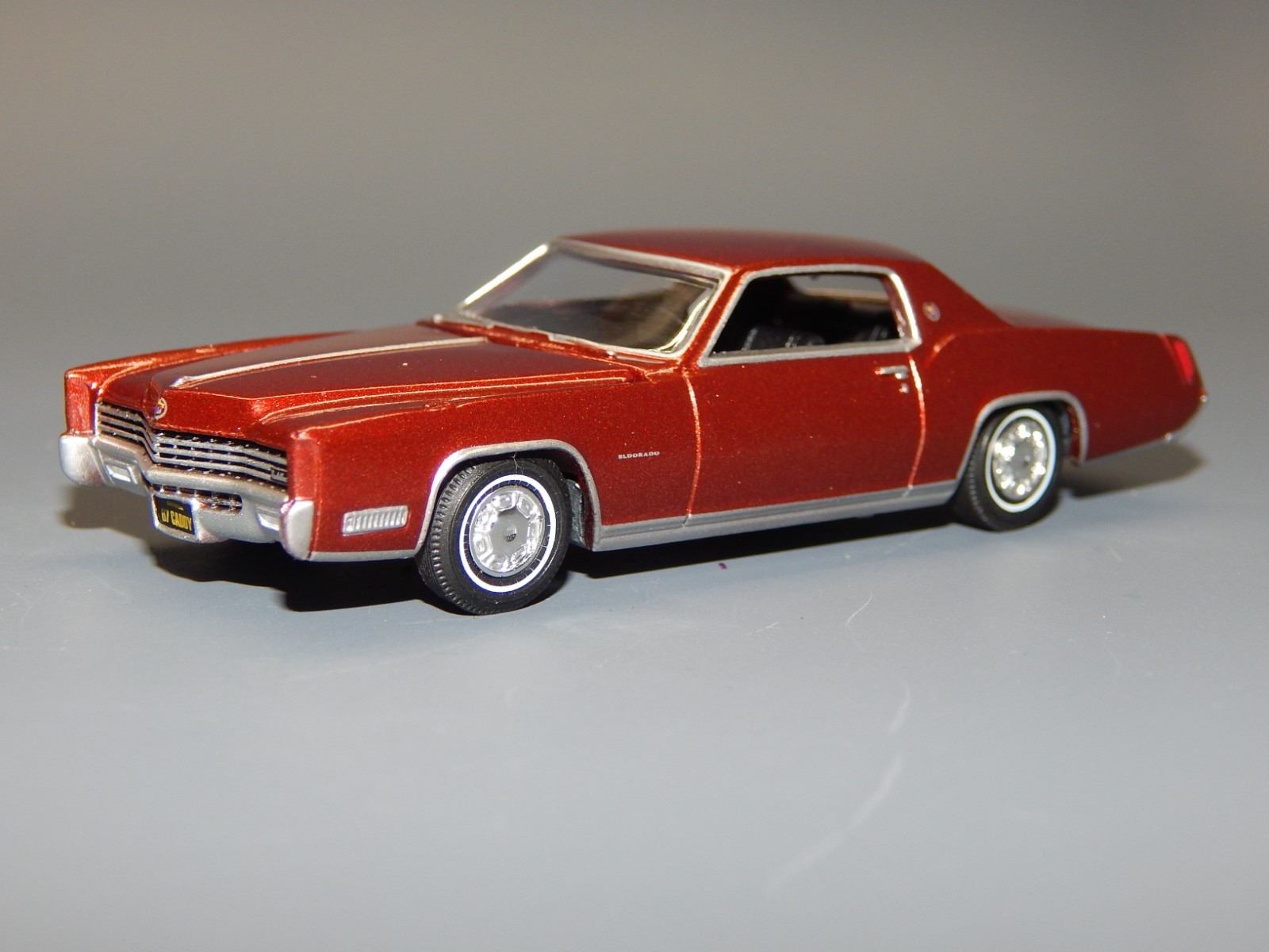 1967 '67 Cadillac Eldorado Luxury Coupe Fire Orange Muscle 1/64 Diorama Replica