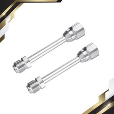 2 Set 15cm/6" Airless Paint Sprayer Spray Gun Tip Extension Pole Rod Silver