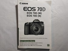 Canon EOS 70D Digital Camera Instructions Manual -English