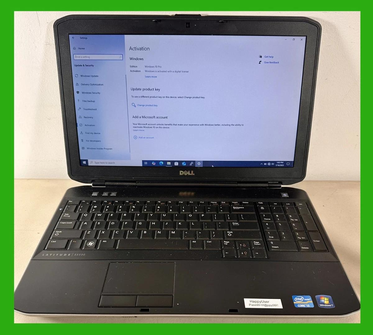 7930 DELL Latitude E5530 Core i5-3320M 2.6GHz HDD500GB メモリ8 GB DVDスーパーマルチ  Win10