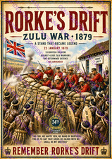 Rorke's Drift Zula Boar war AFRICA British Army military vintage Style poster