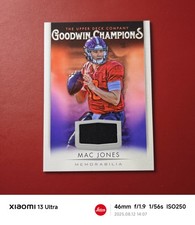 2021 Upper Deck Goodwin Champions Mac Jones #M-JO Memorabilia