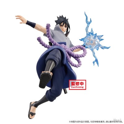15CM Naruto Shippuden Uchiha Sasuke Battle Pose Rasengan Scene Action Figure PVC