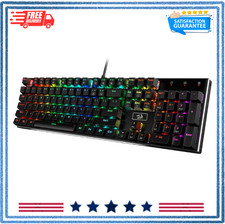 Redragon K556 RGB LED Backlit Wired Mechanical Gaming Keyboard 104 Keys