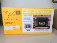 Pleasant Hearth Natural Wood Crackling Electric Log 20” Model L-20W WORKING