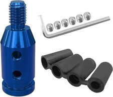 Universal Car Gear Shift Knob Adapter, M10x1.5 Aluminum Alloy Gear Color: Blue