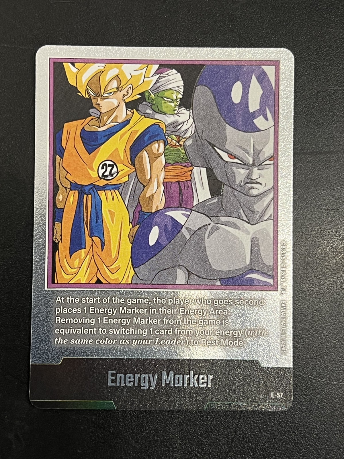 Dragon Ball Fusion World Manga SB01 Silver Energy Marker E-57 Goku vs Frieza