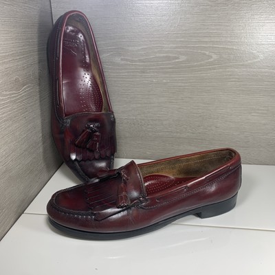 GH Bass Weejuns Kiltie Loafer Mens 10 M Burgundy Tasseled  display picture 1