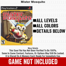 Mister Mosquito 100 PS2 Memory Card All CHEATS ITEMS