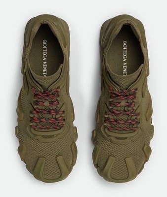 Bottega Veneta Men\'s Tech Knit Kaki Flex Sneakers 9 US (42 Eu) 788808 NIB $890 Bottega Veneta Men main image 3
