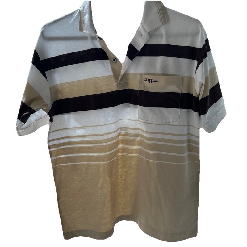 Griffini Mens Medium Stripped Shirt-Dressy Casual. Excellent Condition.