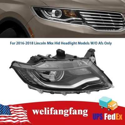 Fit 2016-2018 LINCOLN MKX Xenon/HID Headlight RH Right Passenger Side Headlamp