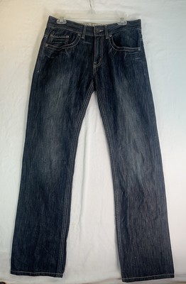 Ecko Unlimited Mens Jeans 72+ Slim Straight, 32x31 Vintage ￼