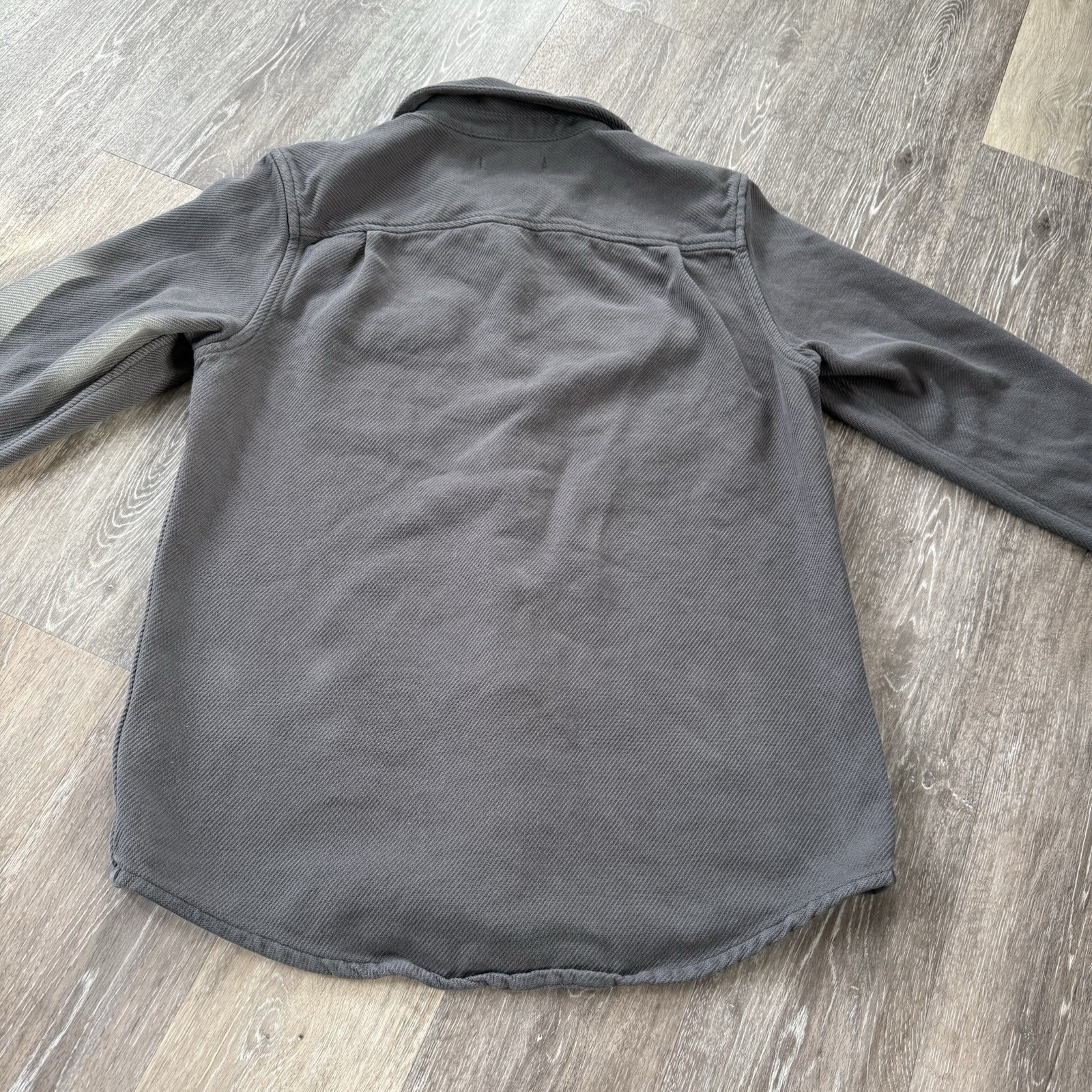 Outerknown Chroma Blanket Shirt Solid Gray Soft B… - image 6