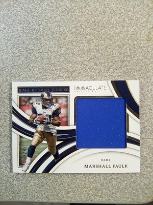 Marshall Faulk 2022 Player-Worn Patch 38/49 Immaculate Collection #IHOF-MFA 