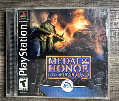 Medal of Honor: Underground - Sony PS1 - EA Games - Acceptable Condition