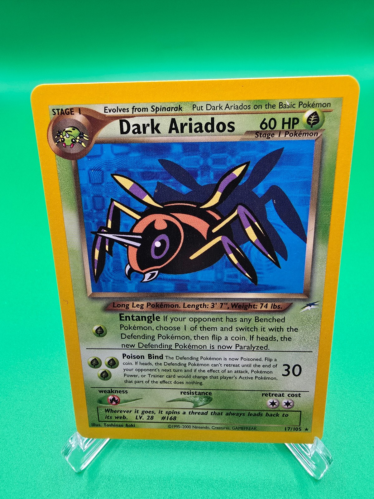 DARK ARIADOS UNLIMITED RARE NEO DESTINY 17/105 NM