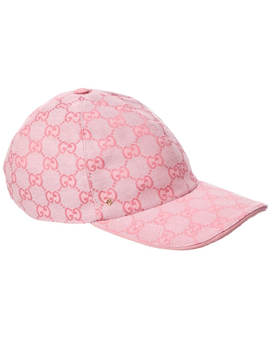 Gucci Gg Canvas Baseball Cap Women's Pink M