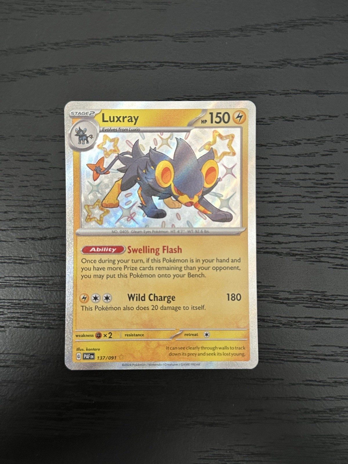Luxray 137/091 Sv: Paldean Fates Holo