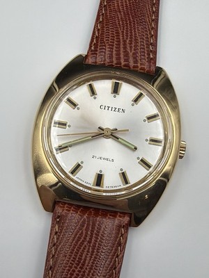 Citizen 4-020880 SM Cal. 0200 Armbanduhr Herren Vintage 70 s -36x41mm Handaufzug