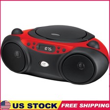 Portable CD Boombox AM FM Radio LED Display Stereo Speakers Battery Operated New