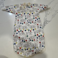 Vintage Carters Fleece Sleep Sack Sleeper Teddy Bears Balloons 80s Retro USA