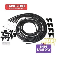 Pertronix Ignition 808215HT, Univ. Park Plug Wire Set 8Mm W/Fits 45-Deg Ceramic 