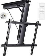Electric Ceiling TV Mount, Remote Adjustable Flip Down Bracket for 32 to 70