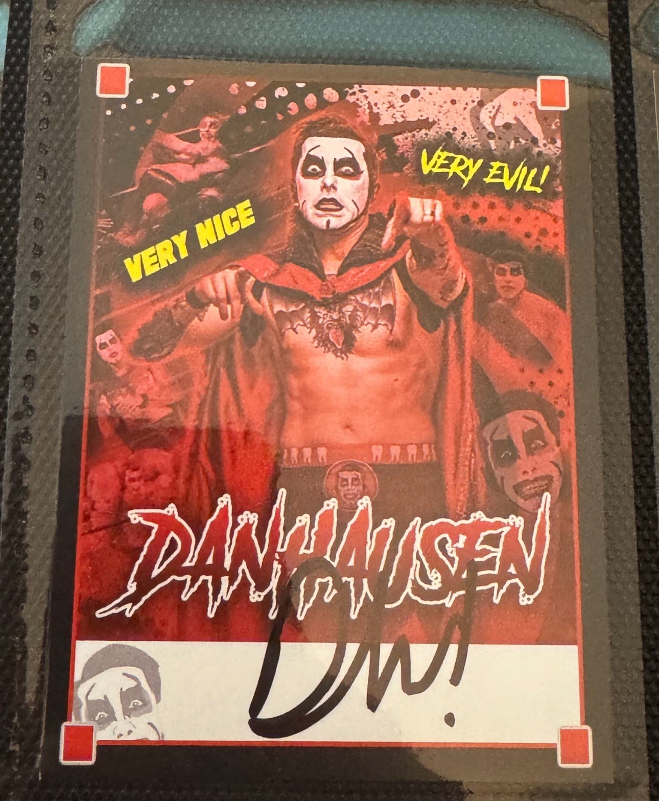 2024 rare danhausen autograph trading card authentic signature wwe aew indie