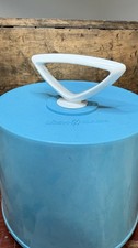 Vintage 1960's Bright Baby Blue DISK-GO-CASE 45 RPM Record Case Storage Box