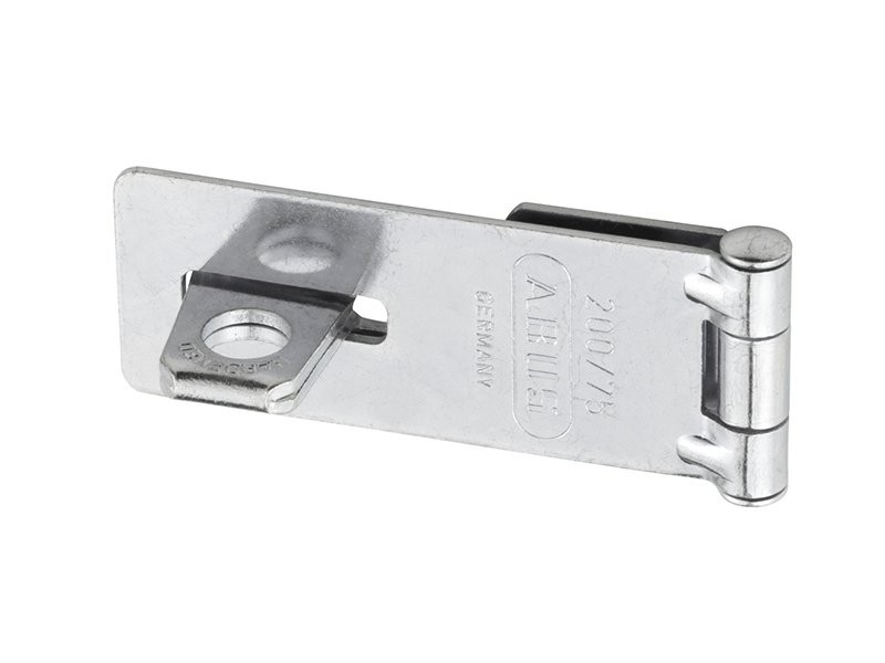 Abus Mechanical 200/75 Hasp & Staple Carded 75Mm - Black - Image 2