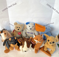TY Beanie BABIES LOT OF 8 PRE-OWNED