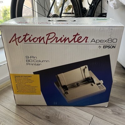 NEW Epson Action Center Apex 80 9-Pin Dot Matrix Printer Rare Vintage