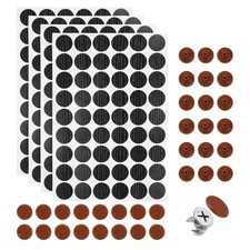 216Pcs Screw Hole Stickers and 200Pcs 11mm Screw Cover Caps, Red Brown