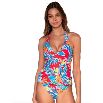Sunsets Heidi Underwire Halter Tankini Top - Size Small - NWT