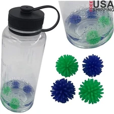 Water Bottle Cleaning BrushBalls Reusable Soft Bristles Sports Fitness Hiking US