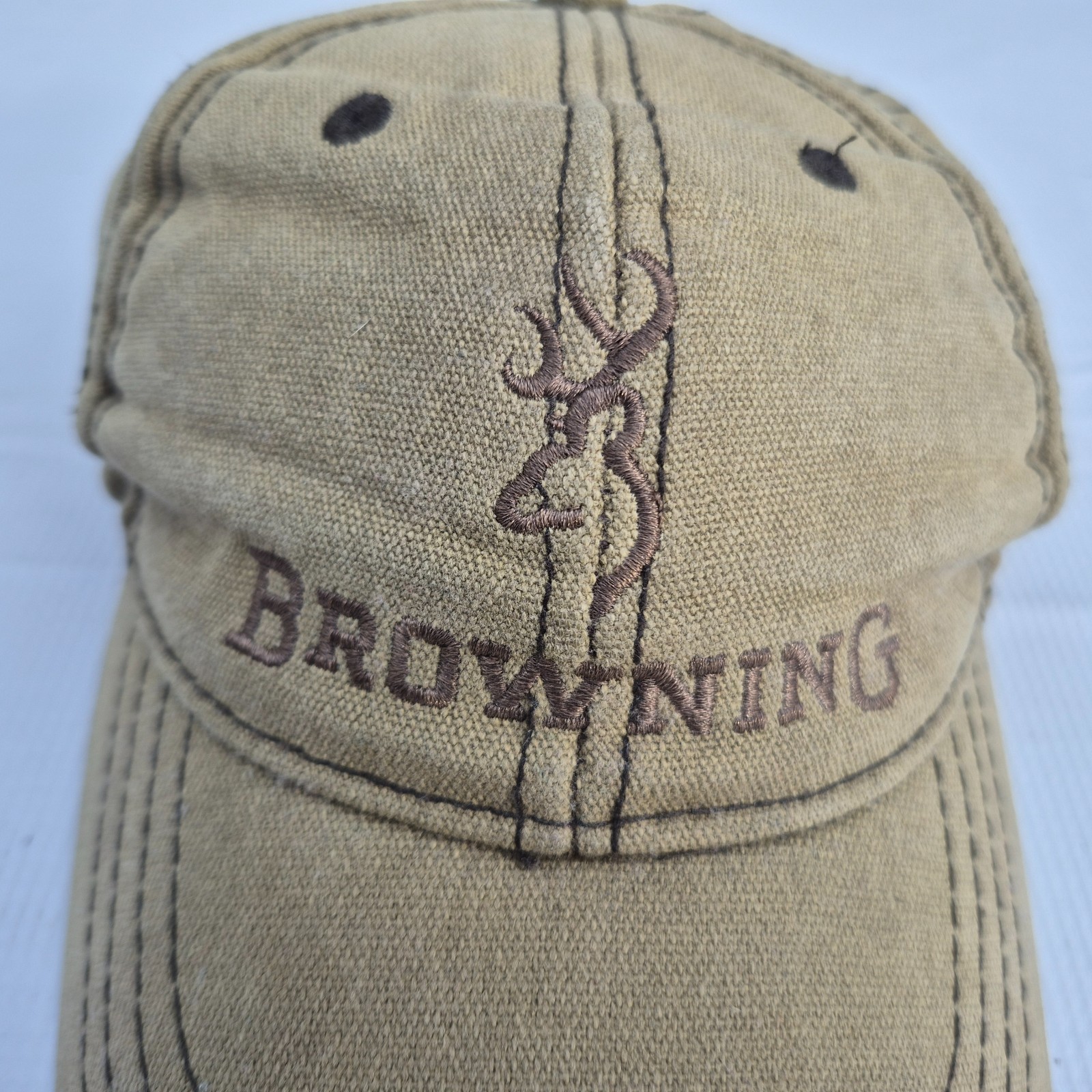 Browning Baseball Cap Beige Hat - image 3