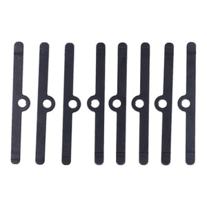 Set Of 8 Chrome Valve Cover Hold Down Tabs For SBC Chevy 350 & Ford - 1/4-20 Thread