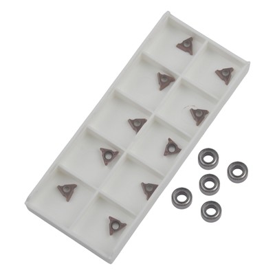 F��r Mini Druckluft Anfasmaschine Wendeplatten Set mit Dreiecksfr?sern