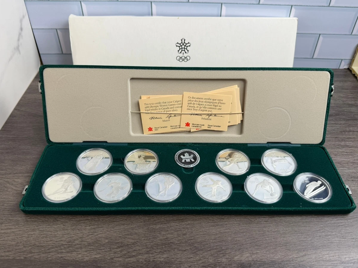 1988 Olympic Coins Indiana Canadian Commemorative Coins for sale 